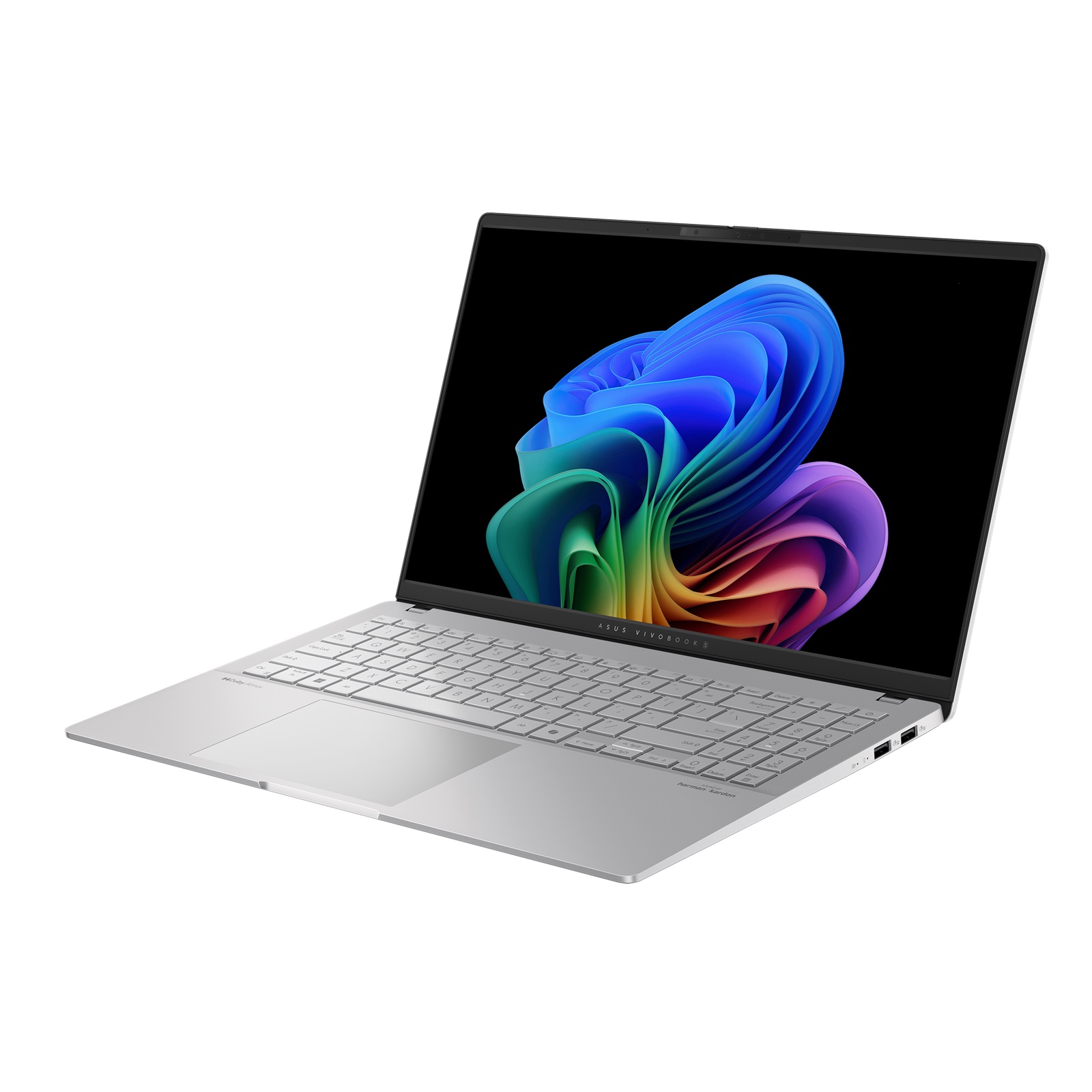 Asus Vivobook S S5507QA-MA112W | Cool Silver | 15.6 " | OLED | 3K | 2880 x 1620 pixels | Glossy | Snapdragon X Elite | X1E 78 100 | 32 GB | LPDDR5X | Solid-state drive capacity 1000 GB | Qualcomm Adreno GPU | Windows 11 Home | 802.11be | Bluetooth version 5.4 | Keyboard language English | Keyboard backlit | Warranty 24 month(s) - Image 3
