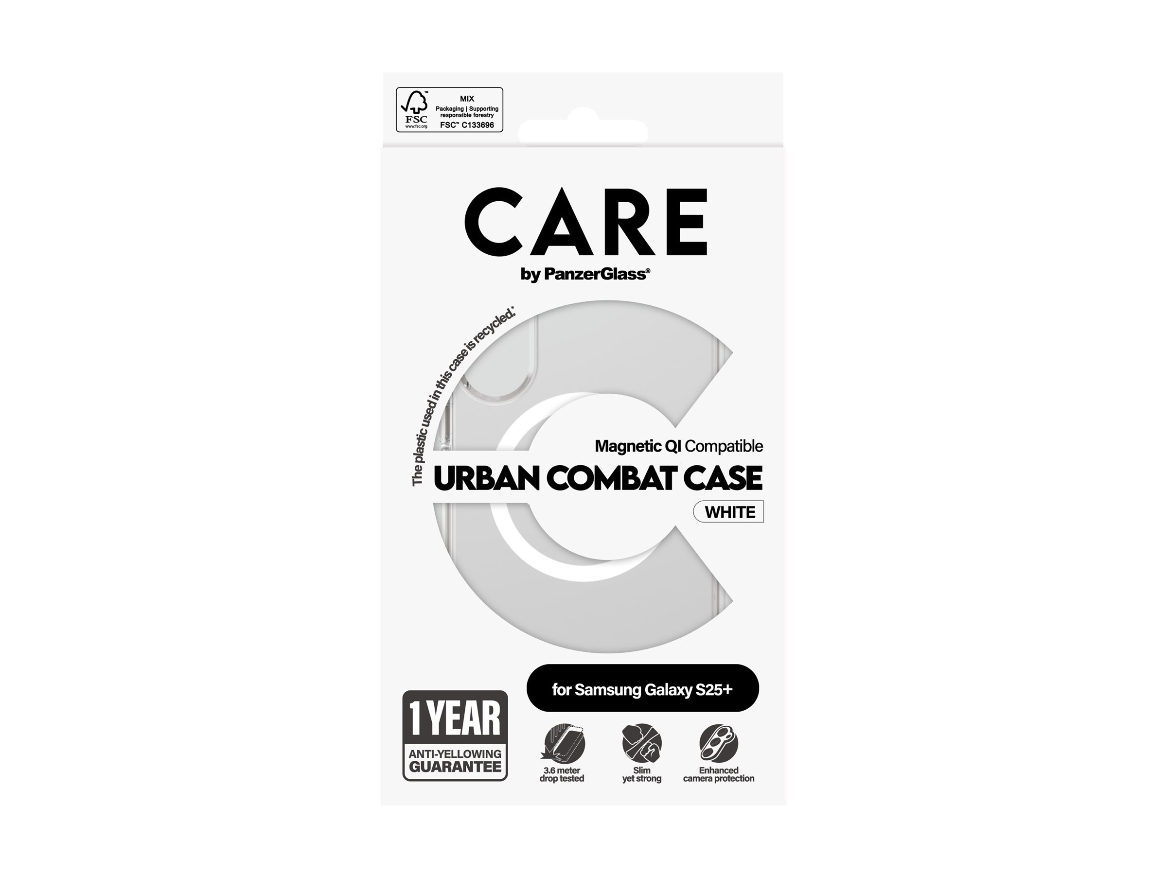 CARE Back protection | Samsung | Galaxy S25+ | Recycled plastic | White - Image 9
