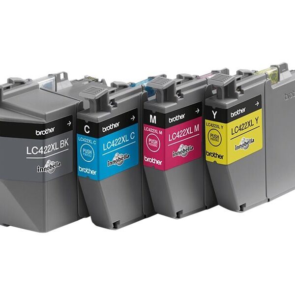 Brother LC422XLVAL | Ink Cartridge | Black, Cyan, Magenta, Yellow