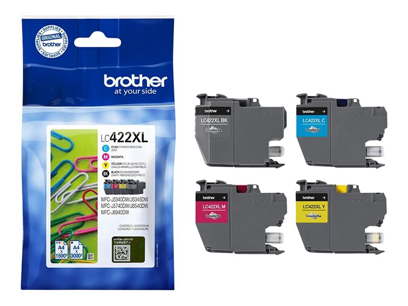 Brother LC422XLVAL | Ink Cartridge | Black, Cyan, Magenta, Yellow - Image 6