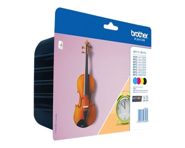 Brother LC127XLVALBP | Ink Cartridge | Black, Cyan, Magenta, Yellow