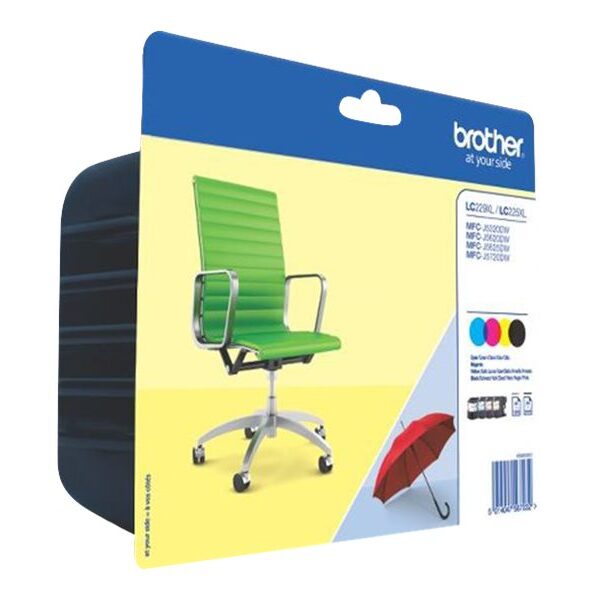 Brother LC229XLVALBP | Ink Cartridge | Black, Cyan, Magenta, Yellow