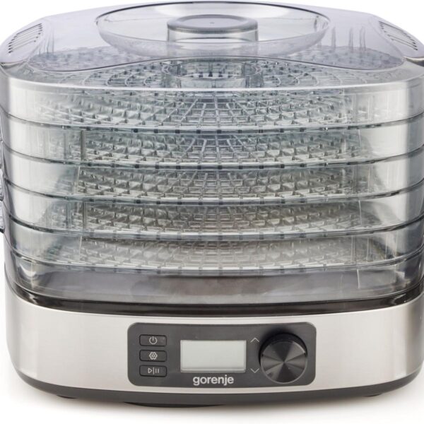 Gorenje | Food Dryer | FDK500DE | Power 380 W | Number of trays 5 | Temperature control | Integrated timer | Stainless steel