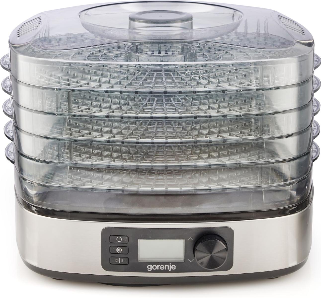 Gorenje | Food Dryer | FDK500DE | Power 380 W | Number of trays 5 | Temperature control | Integrated timer | Stainless steel
