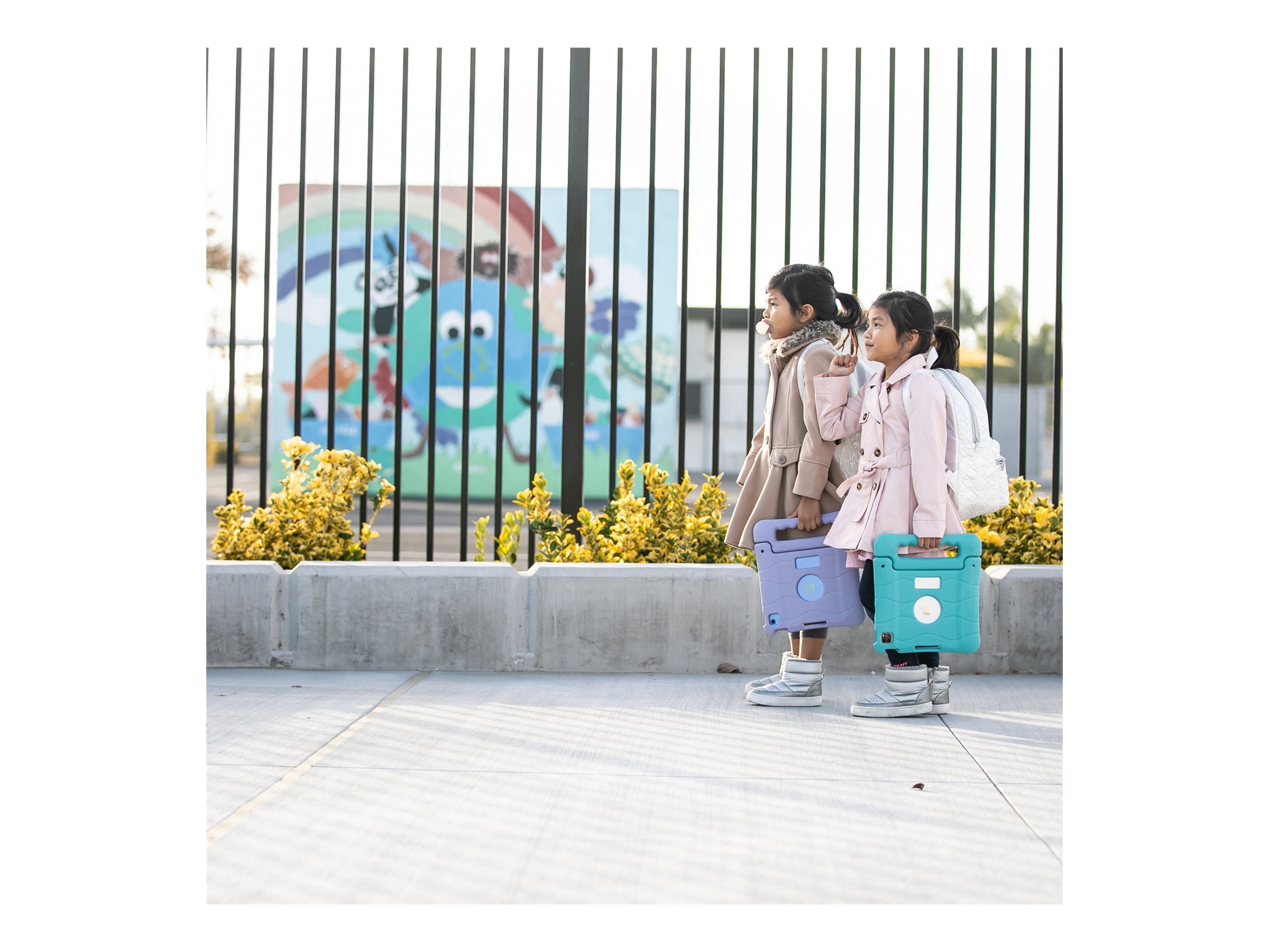 Targus Kid’s Antimicrobial Case | Tablet case | For iPad Air 11-inch (M2), iPad 10.9-inch (10th gen), iPad Air 10.9-inch (5th and 4th gen), and iPad Pro 11-inch (4th, 3rd, 2nd, and 1st gen) | Purple - Image 10