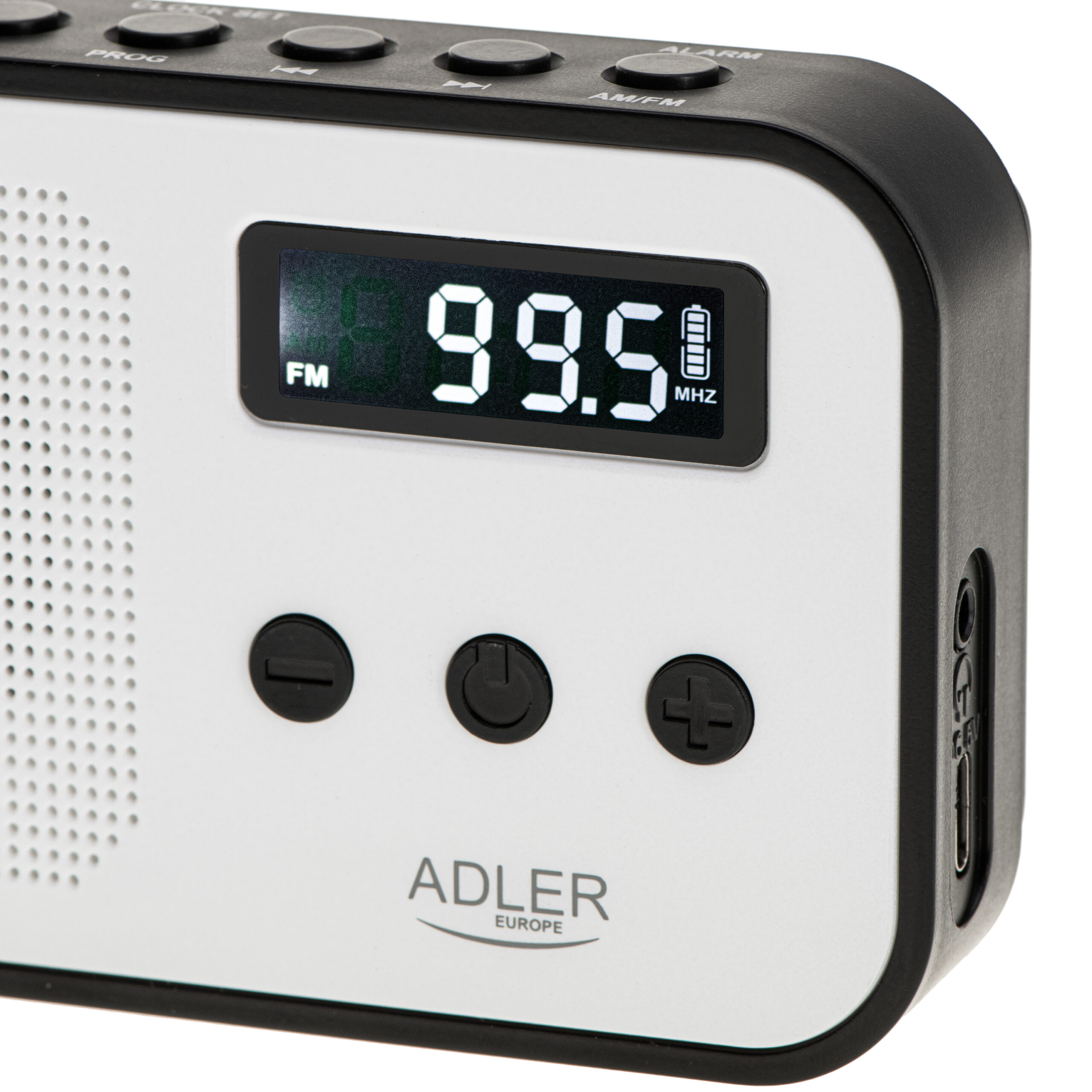Adler | Digital radio PLL AM/FM | AD 1907 | Alarm function | White/Black - Image 5