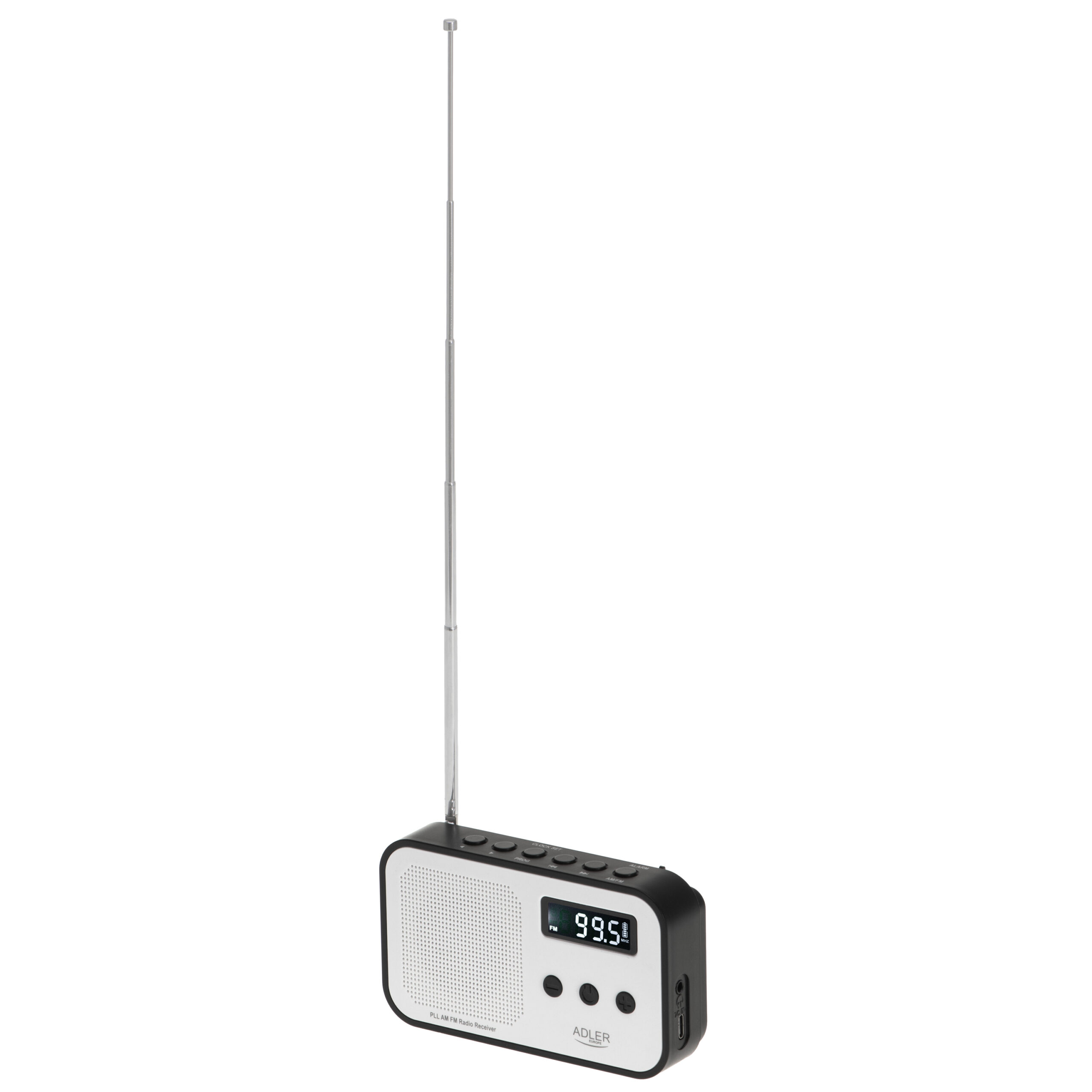 Adler | Digital radio PLL AM/FM | AD 1907 | Alarm function | White/Black - Image 7