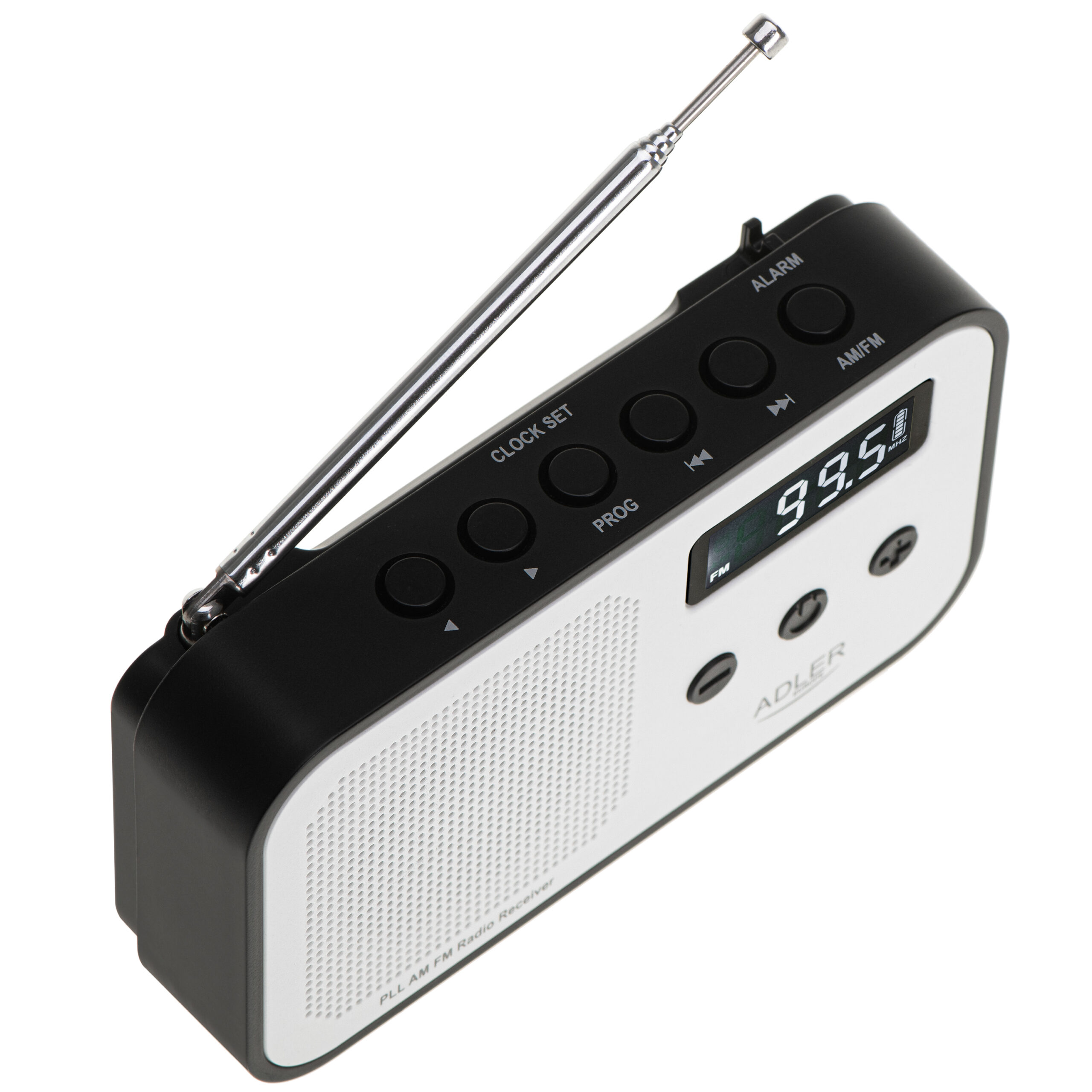Adler | Digital radio PLL AM/FM | AD 1907 | Alarm function | White/Black - Image 8