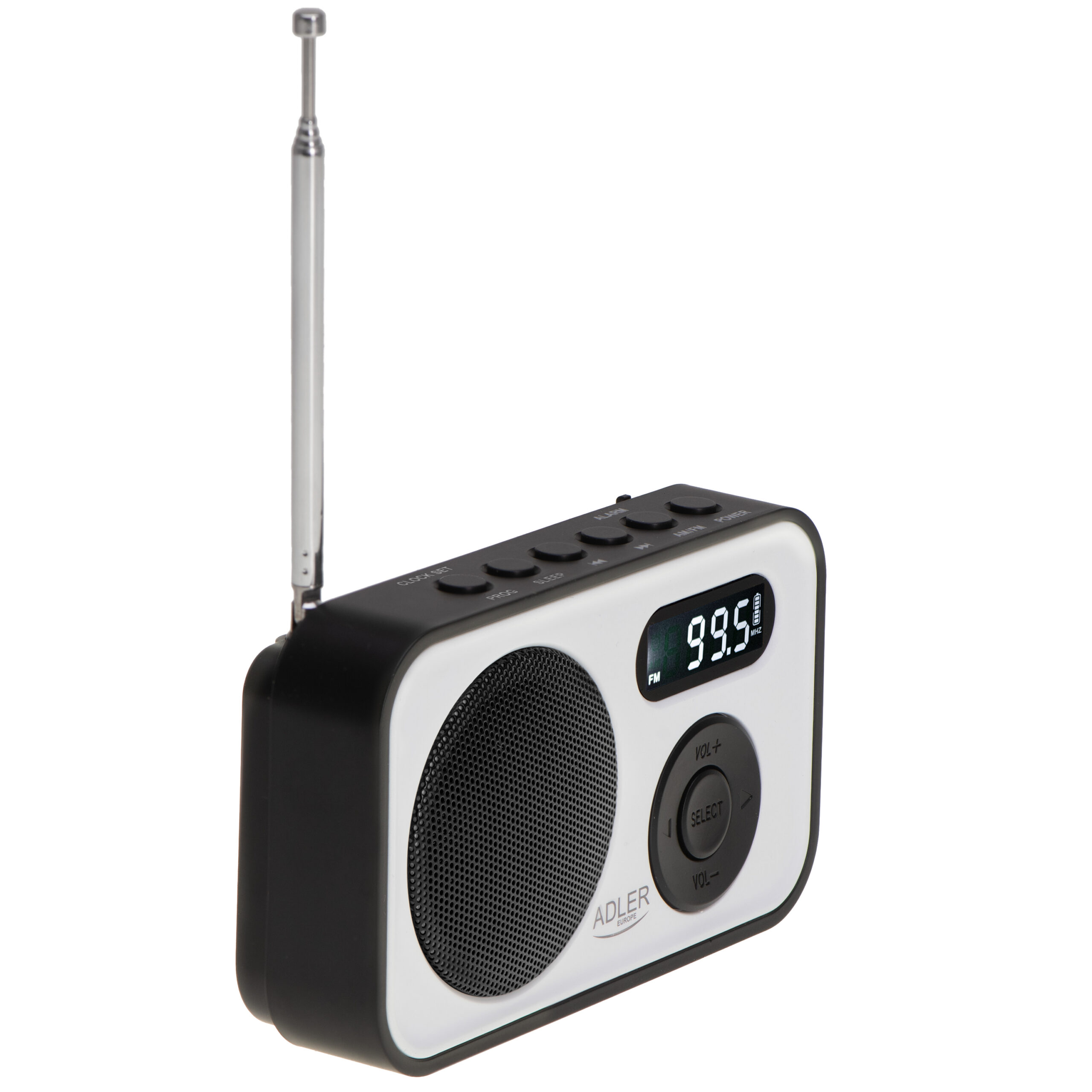 Adler | PLL AM/FM Digital Radio | AD 1906 | Alarm function | White/Black - Image 4