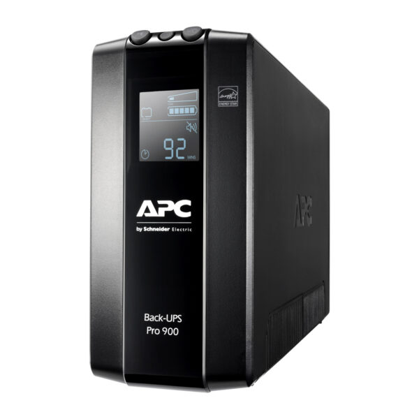 Schneider Electric APC Back-UPS Pro, Tower, 6x IEC C13 outlets, AVR, LCD, user-replaceable battery | BR900MI | 900 VA | 540 W | 230 V