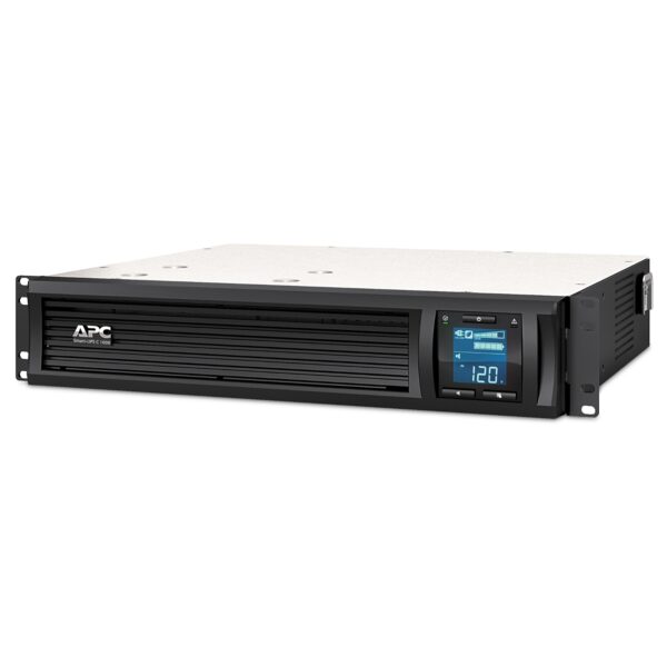 Schneider Electric APC Smart-UPS C, Rackmount 2U, 4x IEC C13 outlets, SmartConnect port, USB and serial communication, AVR, graphic LCD | SMC1000I-2UC | 1000 VA | 600 W | 230 V