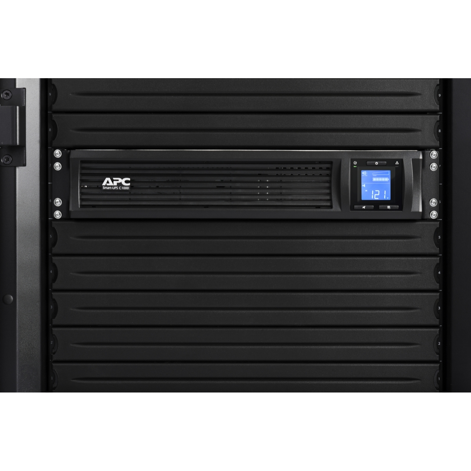 Schneider Electric APC Smart-UPS C, Rackmount 2U, 4x IEC C13 outlets, SmartConnect port, USB and serial communication, AVR, graphic LCD | SMC1000I-2UC | 1000 VA | 600 W | 230 V - Image 6