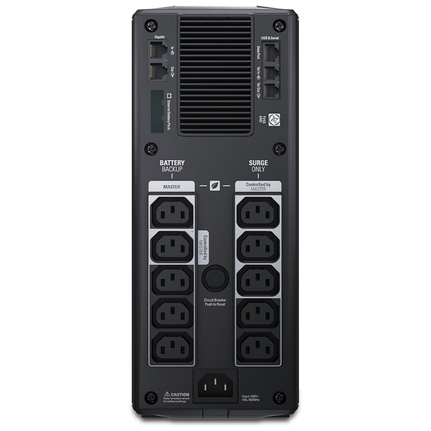 Schneider Electric APC Back-UPS Pro, Tower, 10x IEC C13 outlets, AVR, LCD, user-replaceable battery | BR1500GI | 1500 VA | 865 W | 230 V - Image 3