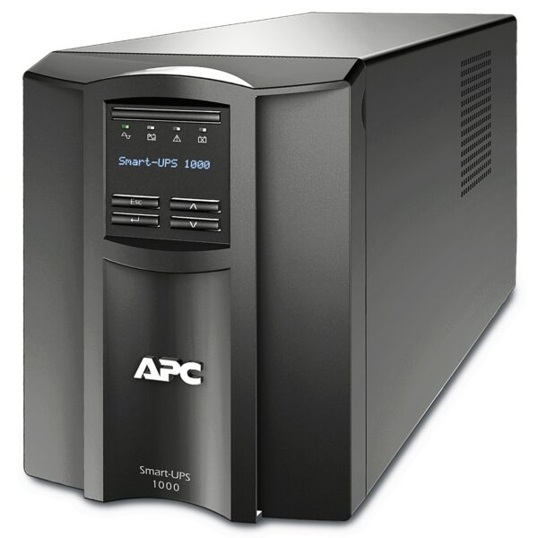 Schneider Electric APC Smart-UPS, Tower, 8x IEC C13 outlets, SmartConnect Port+SmartSlot, AVR, LCD | SMT1000IC | 1000 VA | 700 W | 230 V