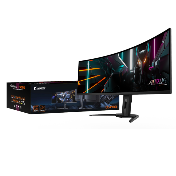 Gigabyte | CO49DQ | 49 " | OLED | DQHD | 32:9 | 144 Hz | 3 ms | 5120 x 1440 pixels | 250 cd/m² | HDMI ports quantity 	 2 x HDMI 2.1 | Black | Warranty 36 month(s)