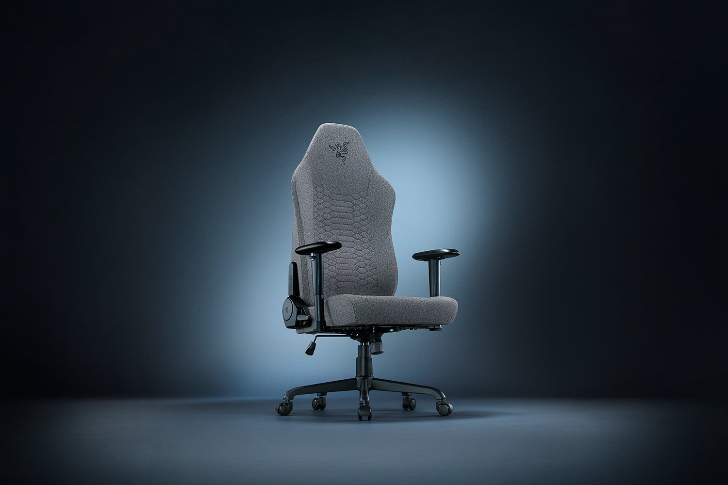 Razer Multi Layered Fabric/Steel | Gaming Chair | Iskur V2 X | Light Grey - Image 2