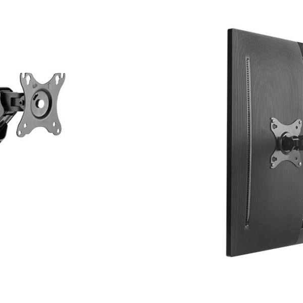 ICY BOX IB-MS304-T, Monitor stand with desk mounted base, for two screens, size up to 27'' | Raidsonic