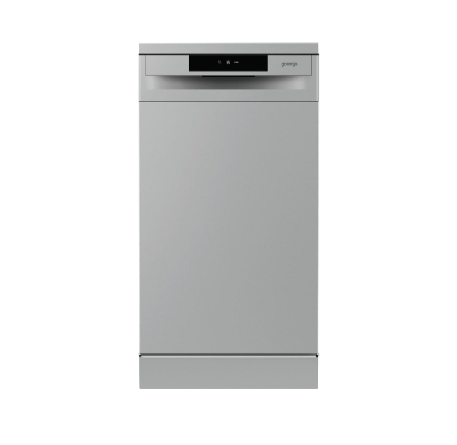 Dishwasher | GS520E15S | Free standing | Width 45 cm | Number of place settings 9 | Number of programs 5 | Energy efficiency class E | Display | AquaStop function | Grey - Image 3