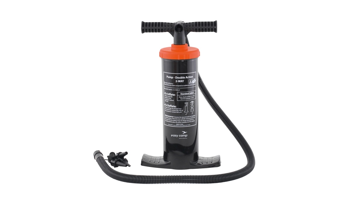 Easy Camp Double Action Pump Manual Air Pump for Quick Inflation | 1.4 L
