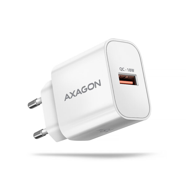 AXAGON Wallcharger 1x port USB-A, QC3.0/AFC/FCP/Apple, 18W | ACU-QC18W