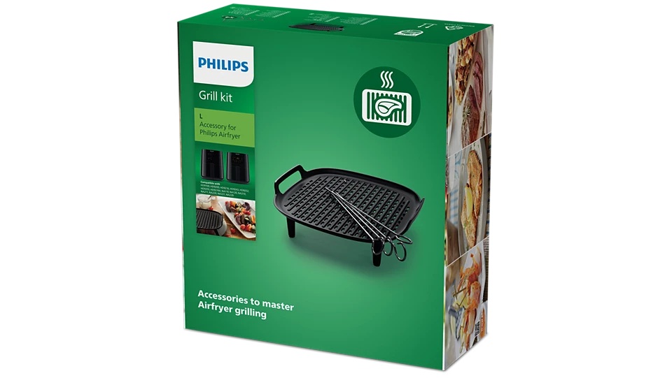 Philips | Grilling set, Airfryer attachment 3.2 and 4.2 l | HD9926/00 - Image 6