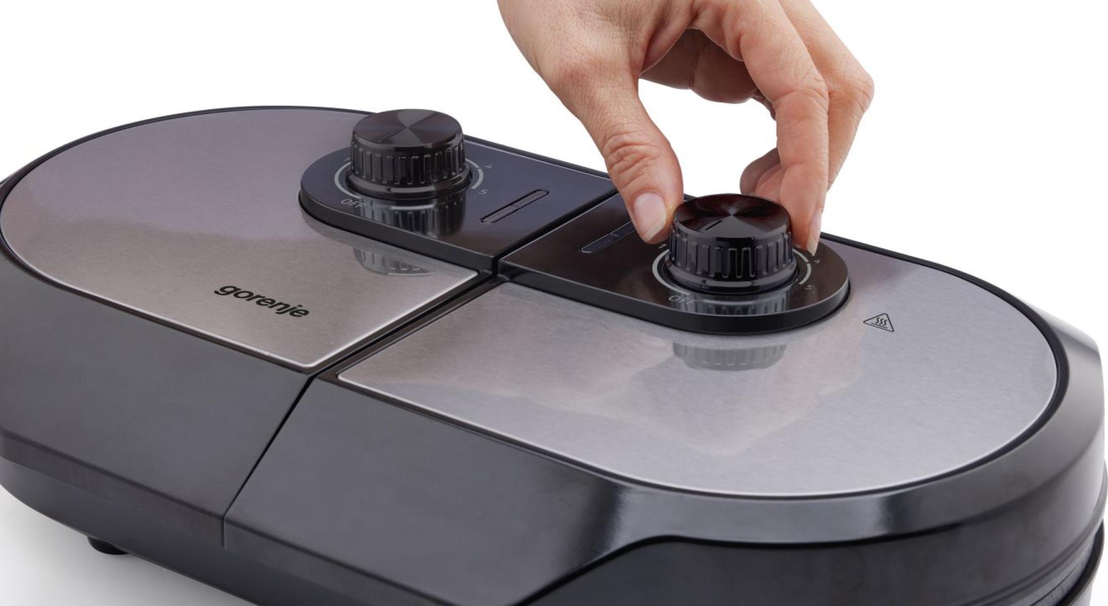 Gorenje | Mini Grill, Waffle plate | WM1400SB | Electric Grill | 1400 W | Diameter 18 cm | Black - Image 9