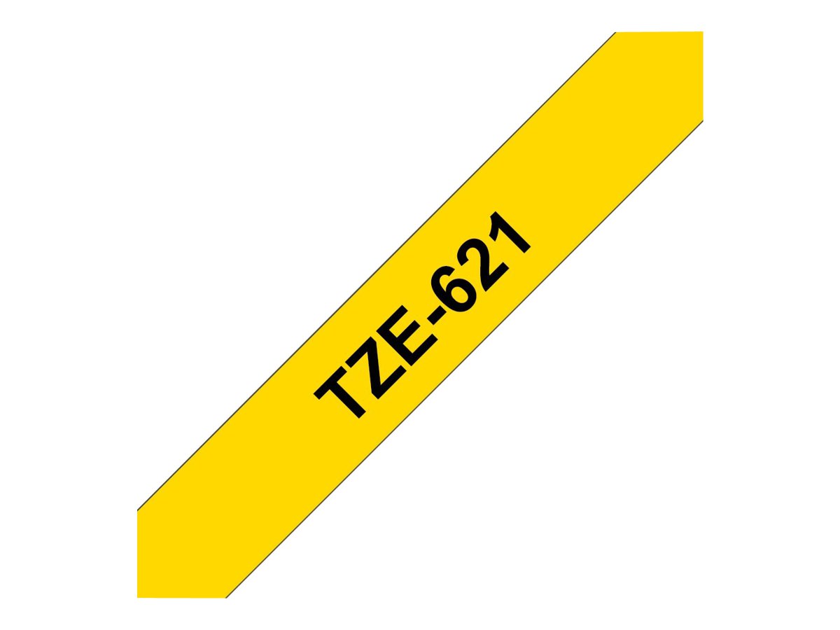 Brother | TZe-621 Laminated Tape | Black on Yellow | TZe | 8 m | 9 cm - Image 12