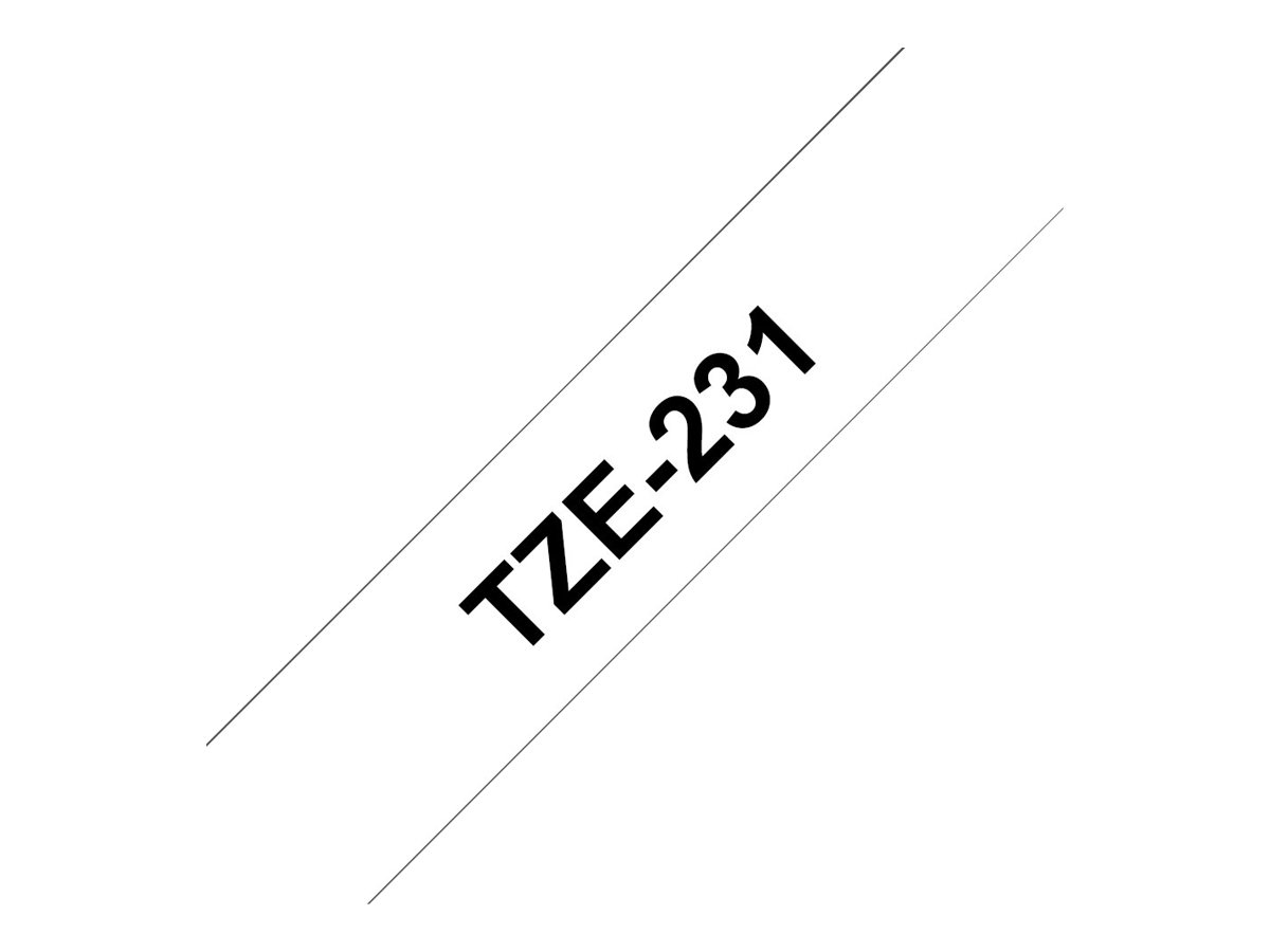 Brother | TZ-231 Laminated Tape | Black on White | TZe | 8 m | 1.2 cm - Image 7
