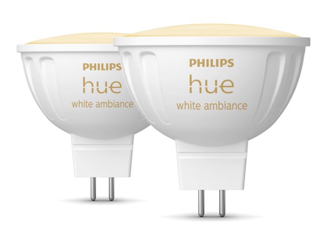 Philips Hue WA 12V MR16, 2pcs pack | GU5.3 | 5.1 W | Warm to cool white light - Image 2