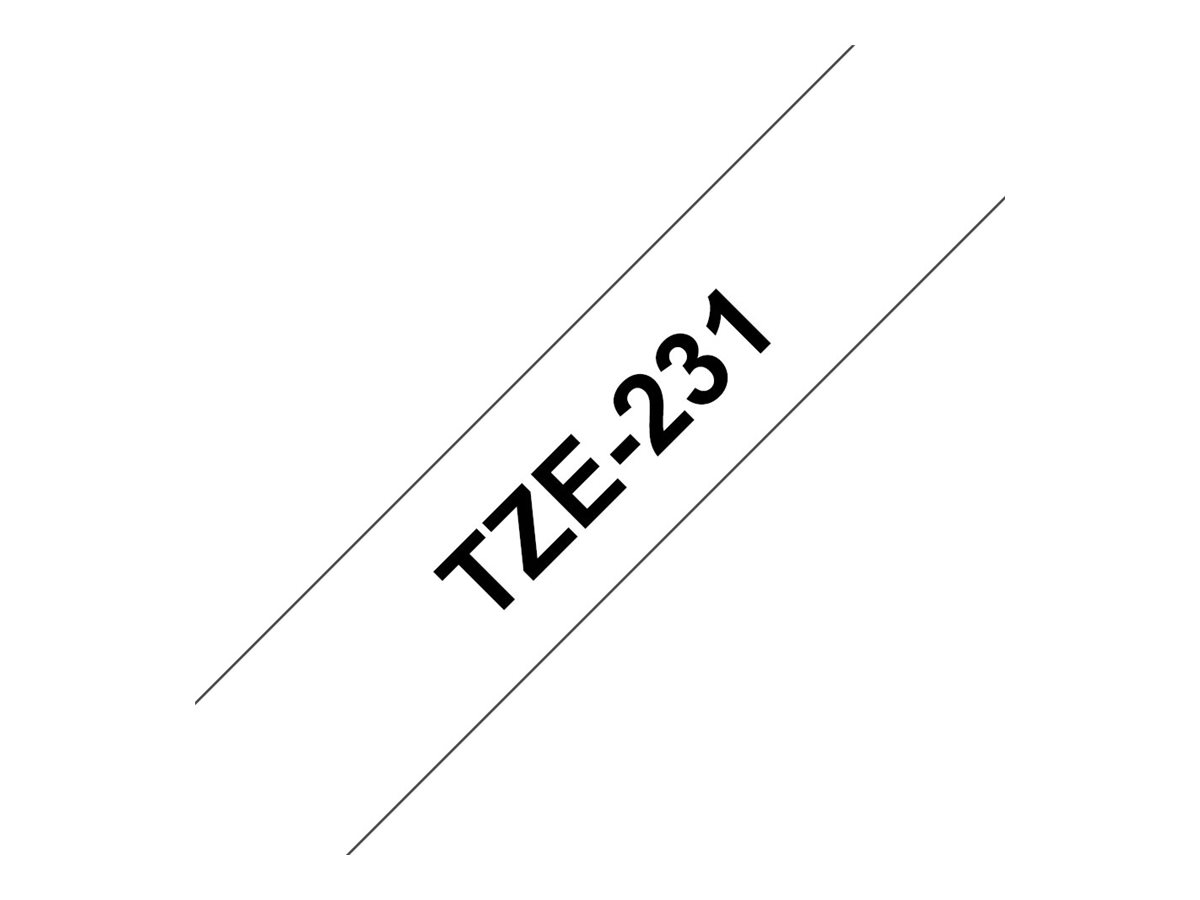 Brother | TZ-231 Laminated Tape | Black on White | TZe | 8 m | 1.2 cm - Image 16