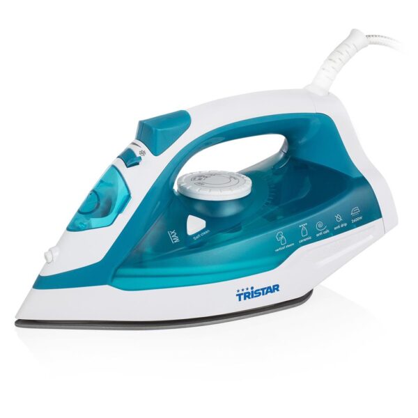 Tristar ST-8320 | Steam Iron | 2600 W | Water tank capacity 370 ml | Continuous steam 25 g/min | Steam boost performance 50 g/min | Green
