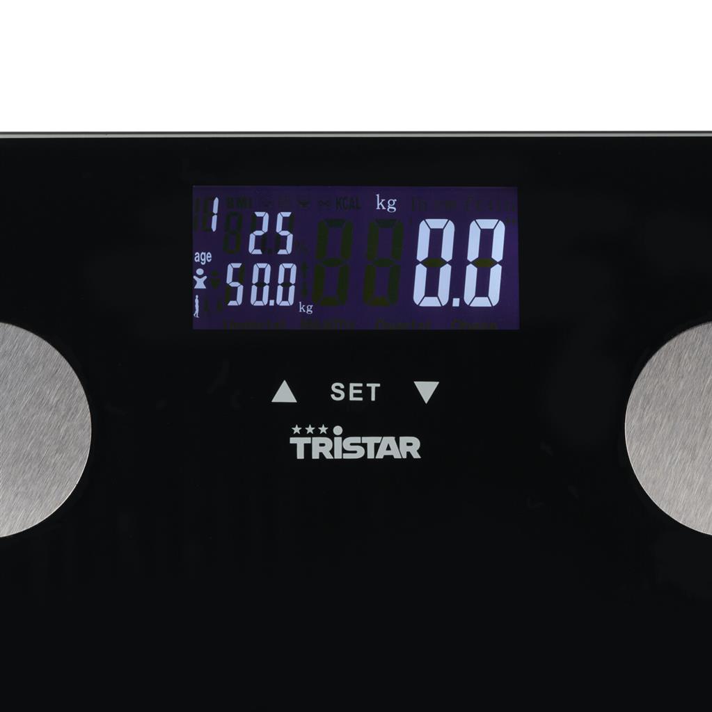 Tristar Personal Scale | WG-2442 | Maximum weight (capacity) 150 kg | Accuracy 100 g | Body Mass Index (BMI) measuring | Black - Image 3