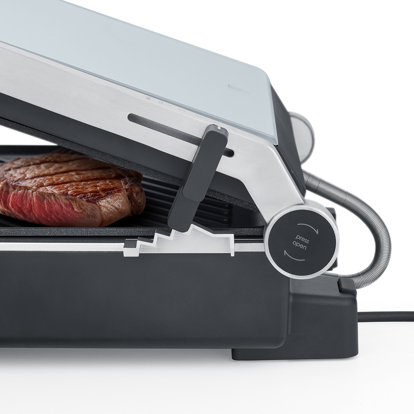 Caso Double Contact Grill | SteakChef | Contact grill | 2000 W | Stainless Steel - Image 5