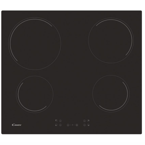 Candy | Hob | CH64CCB/4U2 | Vitroceramic | Number of burners/cooking zones 4 | Touch | Black