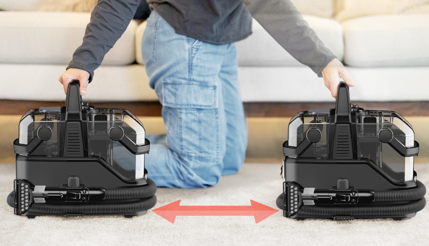 Bissell | Portable Carpet and Upholstery Cleaner | SpotClean C9 Pro | Corded operating | Washing function | 400 W - Image 7