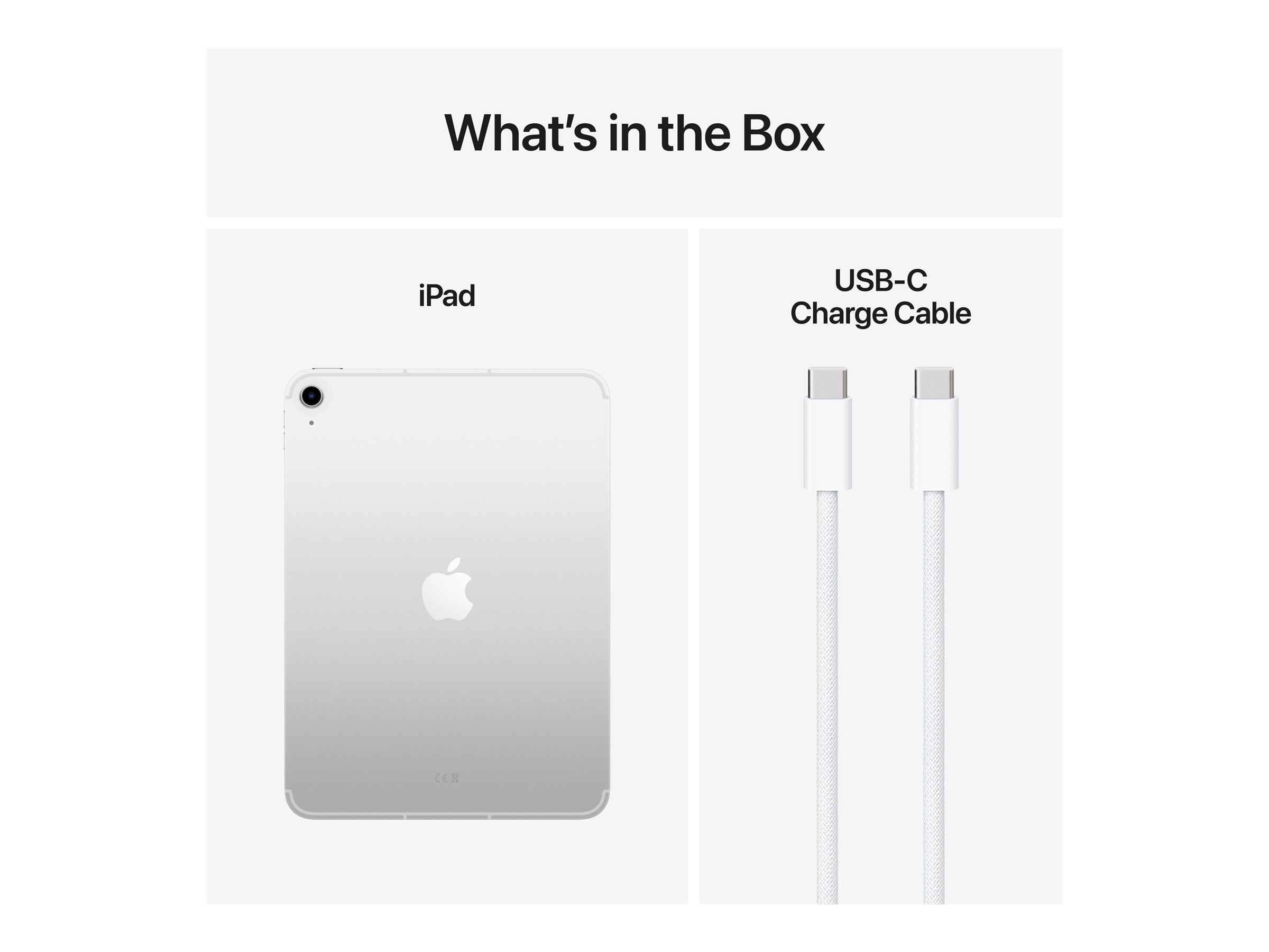 Apple | iPad Air Wi-Fi + Cellular | 11 " | Silver | IPS, Liquid Retina | 2360 x 1640 pixels | Apple A16 | 512 GB | 3G | 4G | 5G | Wi-Fi | Front camera | 12 MP | Rear camera | 12 MP | Bluetooth | 5.3 | iPadOS | USB-C charging cable - Image 3