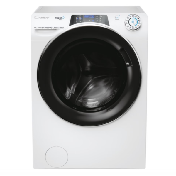 Candy | Washing Machine | RP 4146BWMBC/1-S | Energy efficiency class A | Front loading | Washing capacity 14 kg | 1400 RPM | Depth 67 cm | Width 60 cm | TFT | Steam function | White