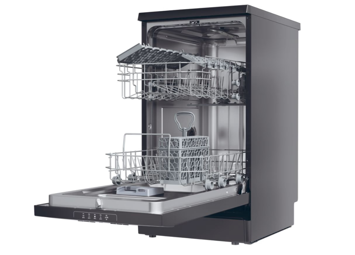 Candy Dishwasher | CDPH 2L1047B | Free standing | Width 45 cm | Number of place settings 10 | Number of programs 5 | Energy efficiency class E | Inox - Image 6