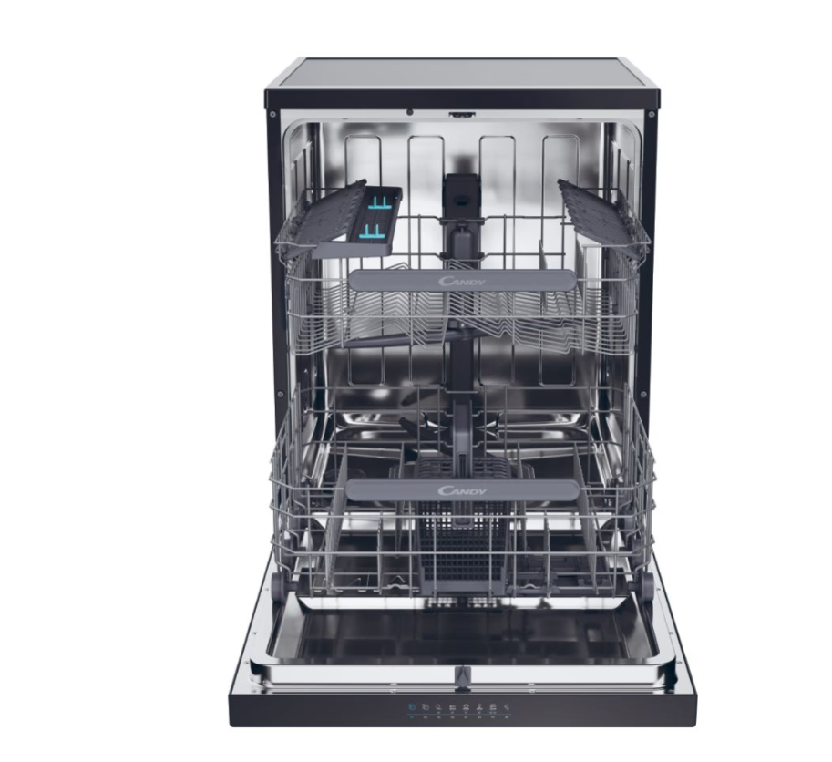 Dishwasher | CF 5C6F0B | Free standing | Width 59.7 cm | Number of place settings 15 | Number of programs 8 | Energy efficiency class C | Display | Black - Image 5