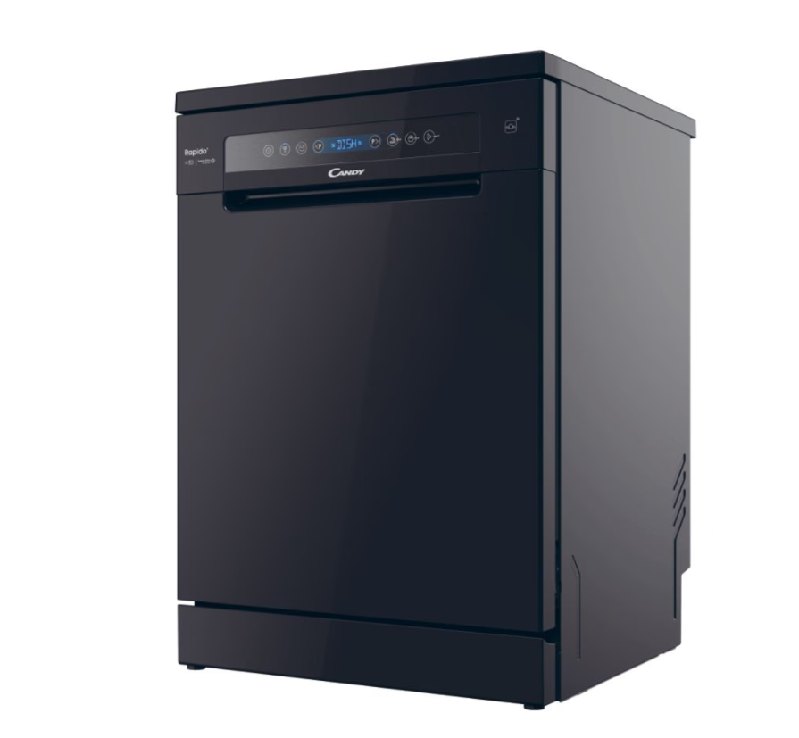 Dishwasher | CF 5C6F0B | Free standing | Width 59.7 cm | Number of place settings 15 | Number of programs 8 | Energy efficiency class C | Display | Black - Image 6