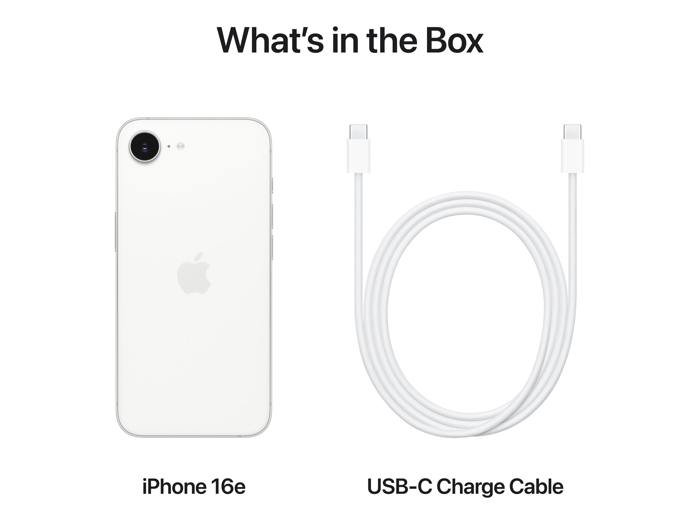 Apple iPhone 16e | White | 6.1 " | Super Retina XDR | 2532 x 1170 pixels | A18 | Internal RAM 8 GB | 512 GB | Dual SIM | 4G | 5G | Main camera resolution 48+12 MP | Secondary camera resolution 12 MP | iOS - Image 4