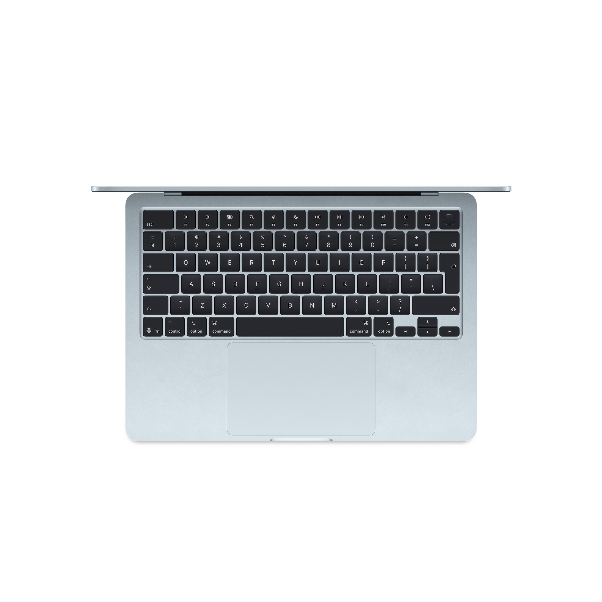 Apple MacBook | Air | Sky Blue | 13 " | IPS | 2560 x 1664 pixels | Apple M4 | 16 GB | Solid-state drive capacity 256 GB | Apple M4 chip 10-core CPU/8-core GPU | macOS | 802.11ax | Bluetooth version 5.0 | Keyboard language Russian | Keyboard backlit | Warranty 12 month(s) - Image 3