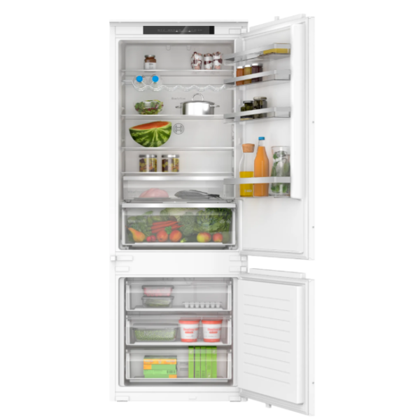 Bosch Refrigerator | KBN96VSE0 | Energy efficiency class E | Built-in | Combi | Height 193.5 cm | No Frost system | Fridge net capacity 285 L | Freezer net capacity 98 L | 34 dB | White