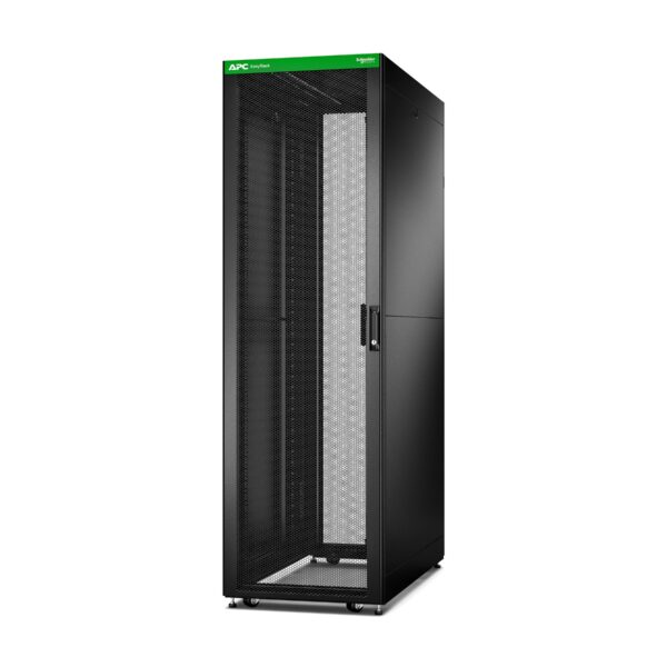 APC Easy Rack 600mm/42U/1100mm with Roof, Side panel,castors,feet and 4 Brackets, No Bottom, black | Schneider Electric