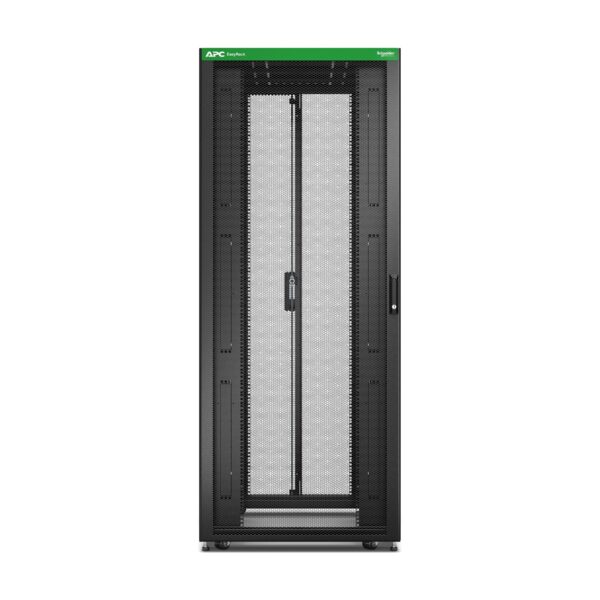 APC Easy Rack 800mm/42U/1000mm , with Roof, castors, feet and 4 Brackets, No Side panels, black | Schneider Electric