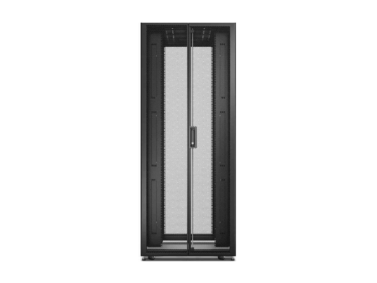 APC Easy Rack 800mm/42U/1000mm , with Roof, castors, feet and 4 Brackets, No Side panels, black | Schneider Electric - Image 3