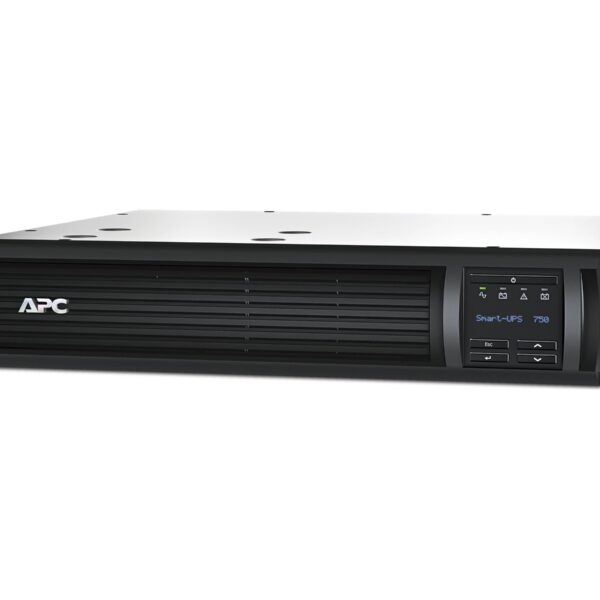 Schneider Electric APC Smart-UPS, Line Interactive, Rackmount 2U, 230V, 4x IEC C13 outlets, SmartSlot, AVR, LCD | SMT750RMI2U | 750 VA | 500 W