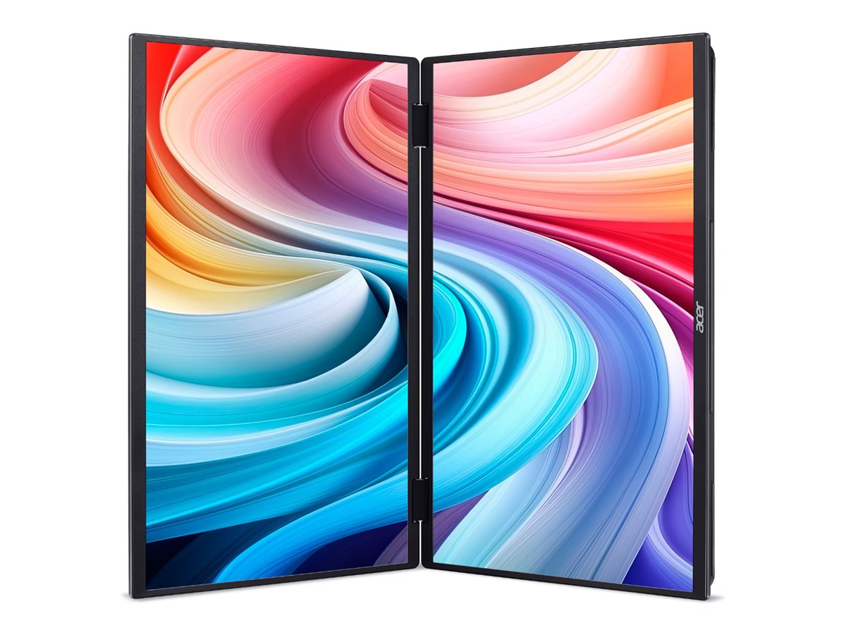 Acer | PD163QBMIUUX PD3 Series | 16 " | IPS | 16:9 | 60 Hz | 8 ms | 2x1920 x 1080 pixels | 250 cd/m² | HDMI ports quantity 1 | Black