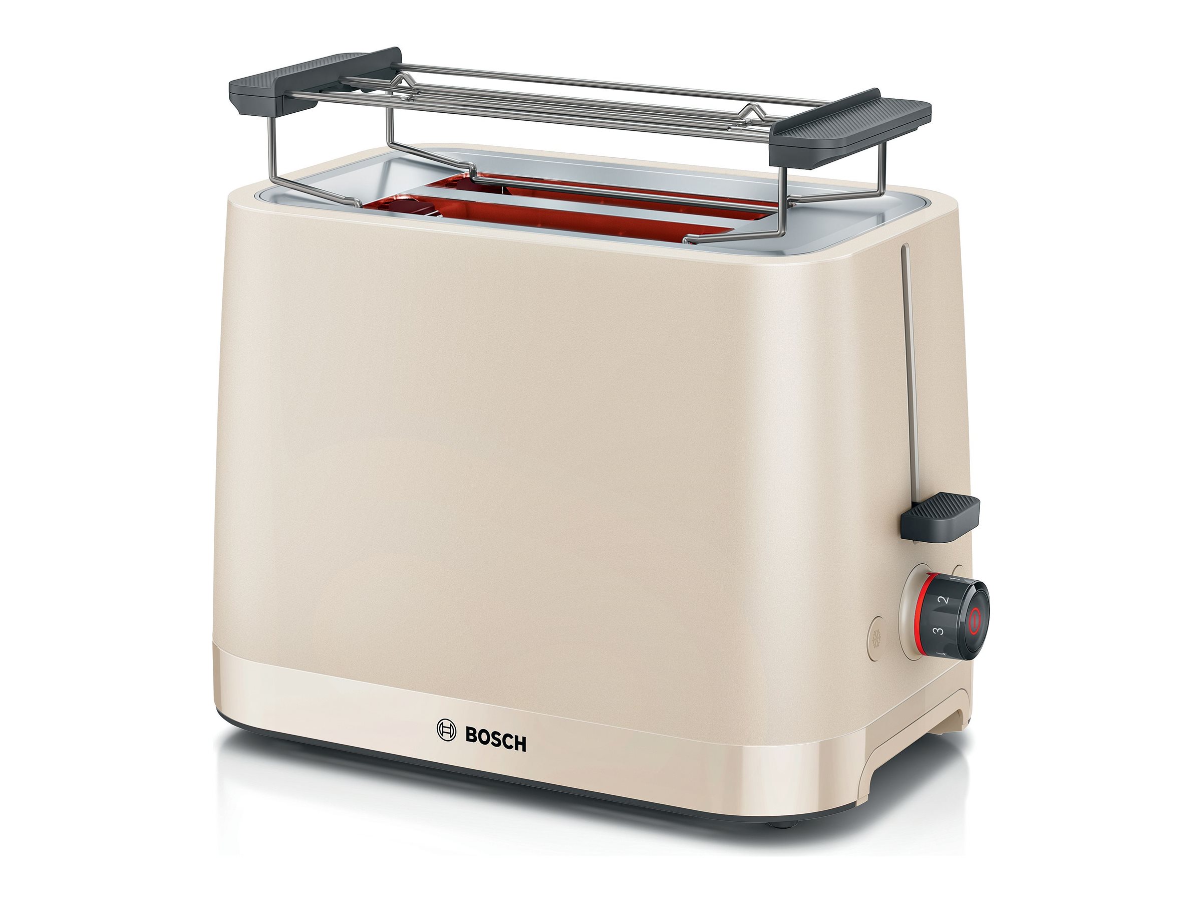 Bosch Compact Toaster | TAT3M124 MyMoment | Number of slots 2 | Housing material Plastic | Red - Image 2