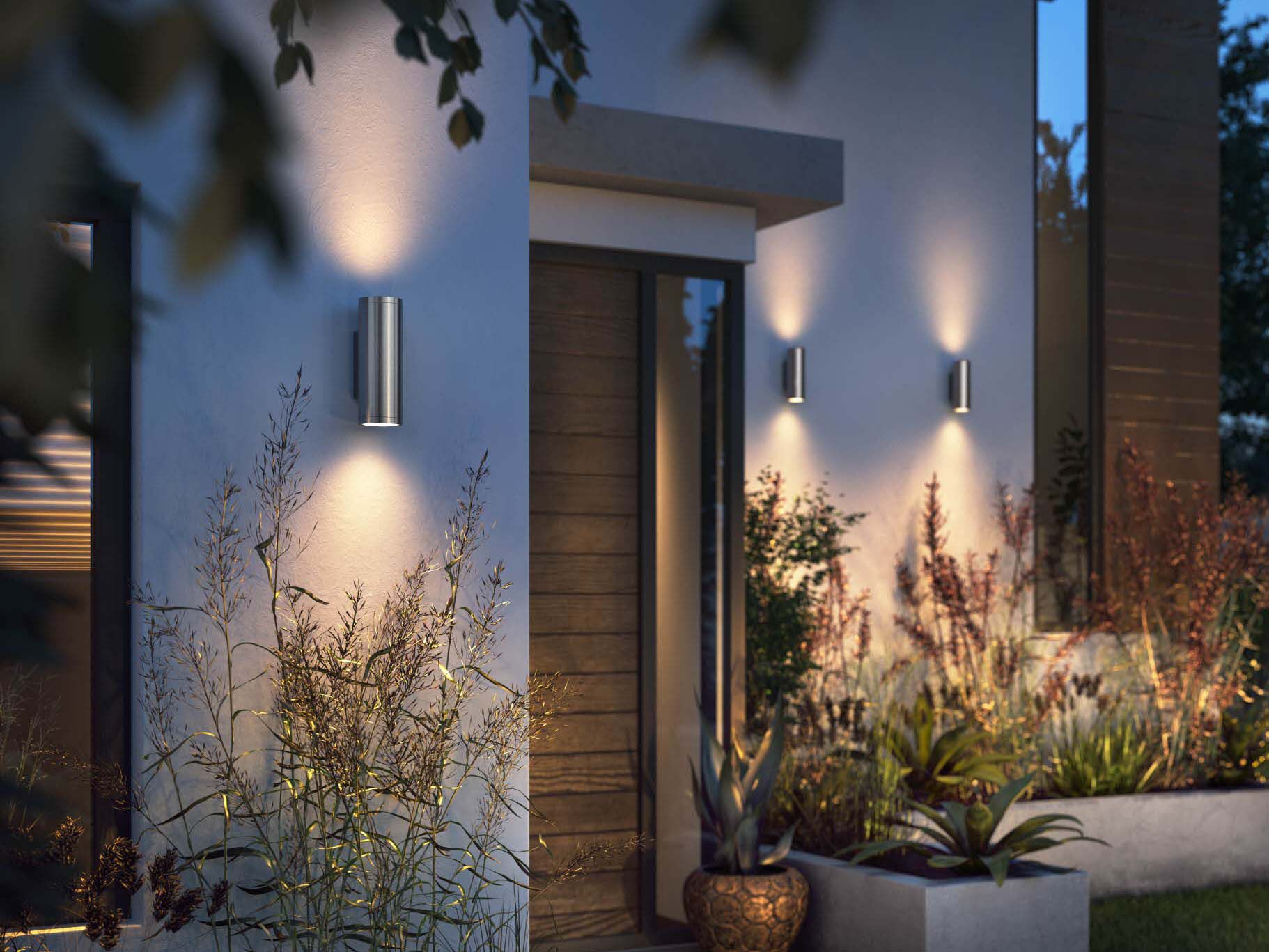 Philips Hue WCA Appear Outdoor Wall Lantern, Inox | 8 W | 2000-6500 Hue White Colour Ambiance - Image 9
